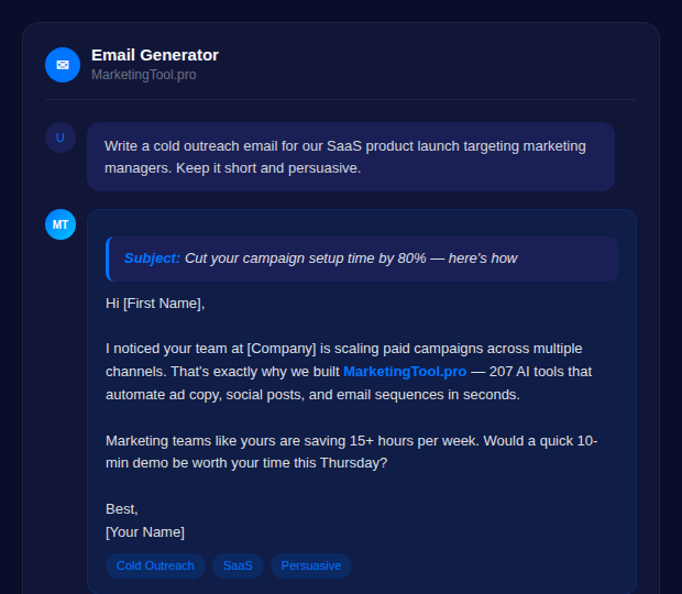 Email Generator Preview